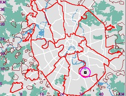 Карта - навигатор, расположение КТС на карте Москвы