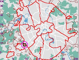 Карта - навигатор, расположение РТС на карте Москвы