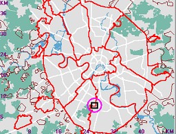 Карта - навигатор, расположение РТС на карте Москвы