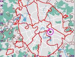 Карта - навигатор, расположение ТЭЦ на карте Москвы